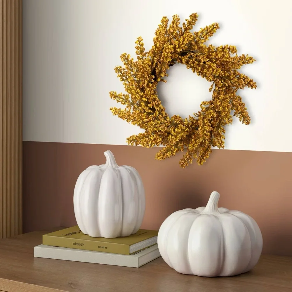 Room Essentials - Faux Goldenrod Fall Mini Wreath